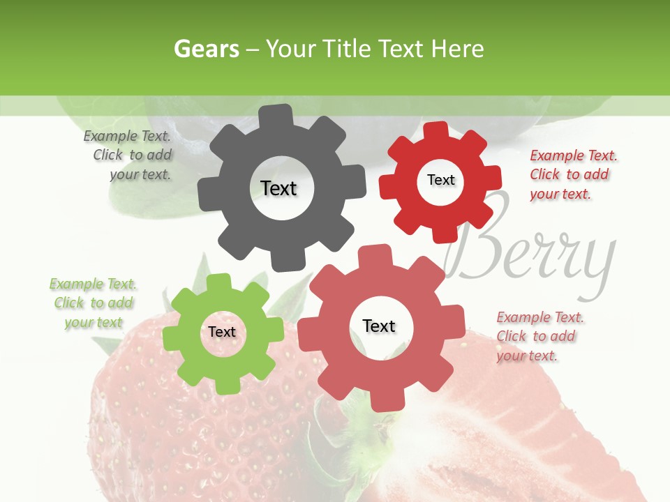 Fresh Eating Whortleberry PowerPoint Template