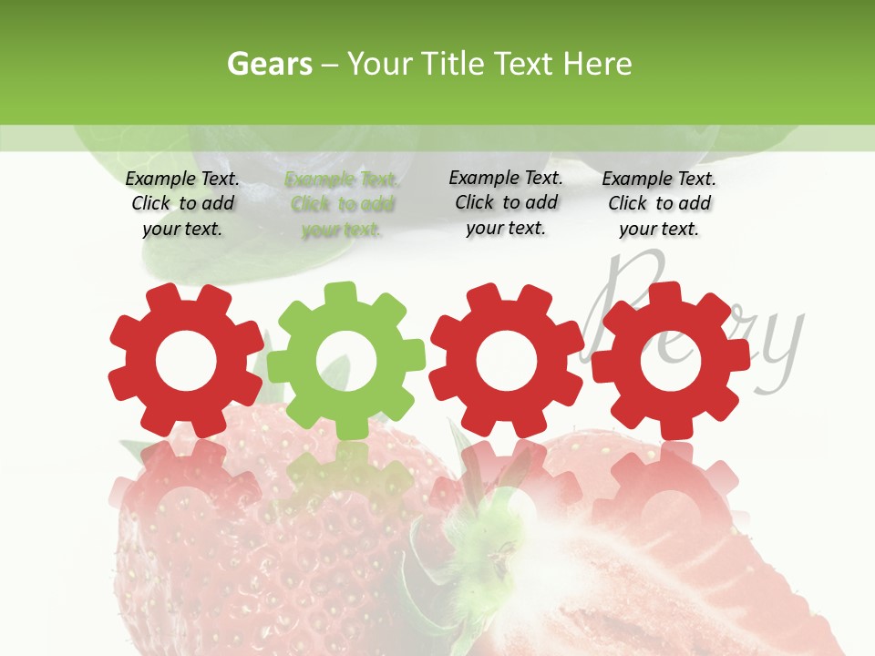 Fresh Eating Whortleberry PowerPoint Template