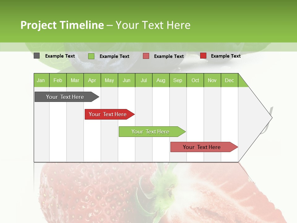 Fresh Eating Whortleberry PowerPoint Template