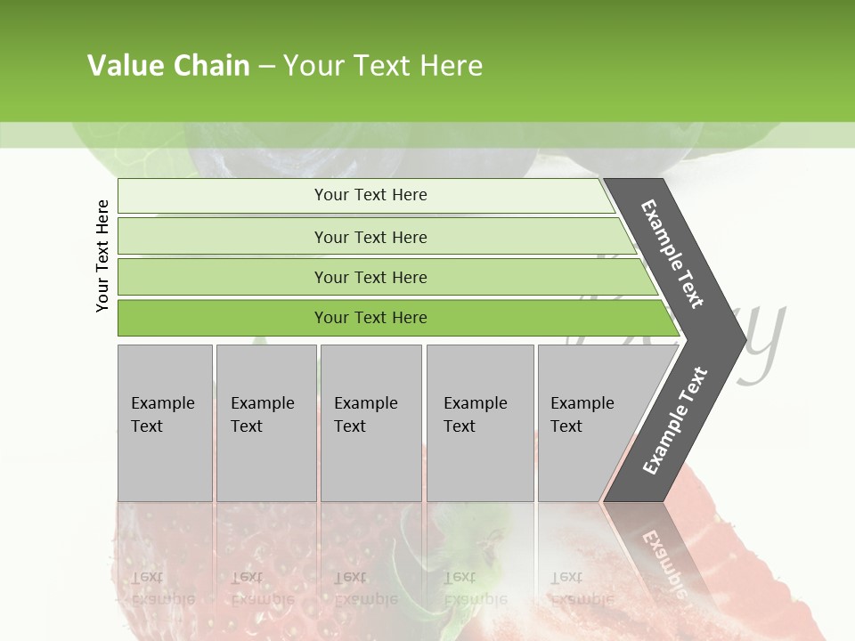 Fresh Eating Whortleberry PowerPoint Template