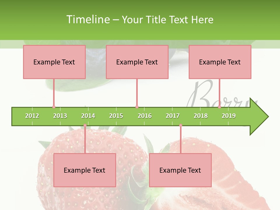 Fresh Eating Whortleberry PowerPoint Template