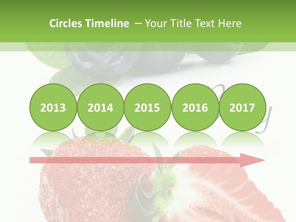 Fresh Eating Whortleberry PowerPoint Template