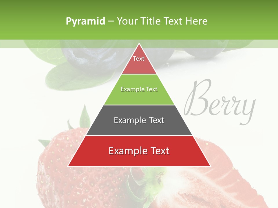 Fresh Eating Whortleberry PowerPoint Template