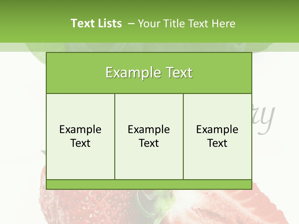 Fresh Eating Whortleberry PowerPoint Template
