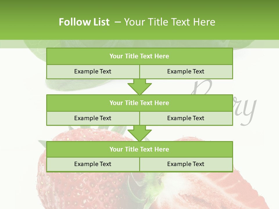 Fresh Eating Whortleberry PowerPoint Template
