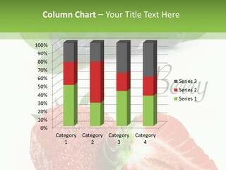 Fresh Eating Whortleberry PowerPoint Template