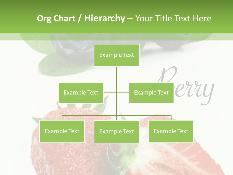 Fresh Eating Whortleberry PowerPoint Template