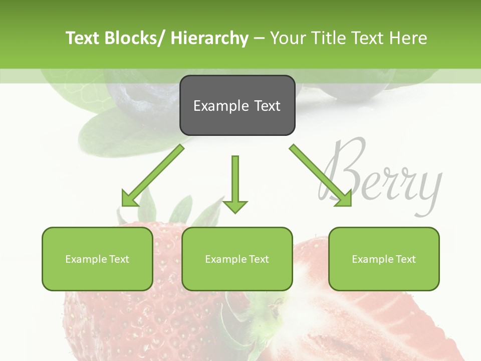 Fresh Eating Whortleberry PowerPoint Template