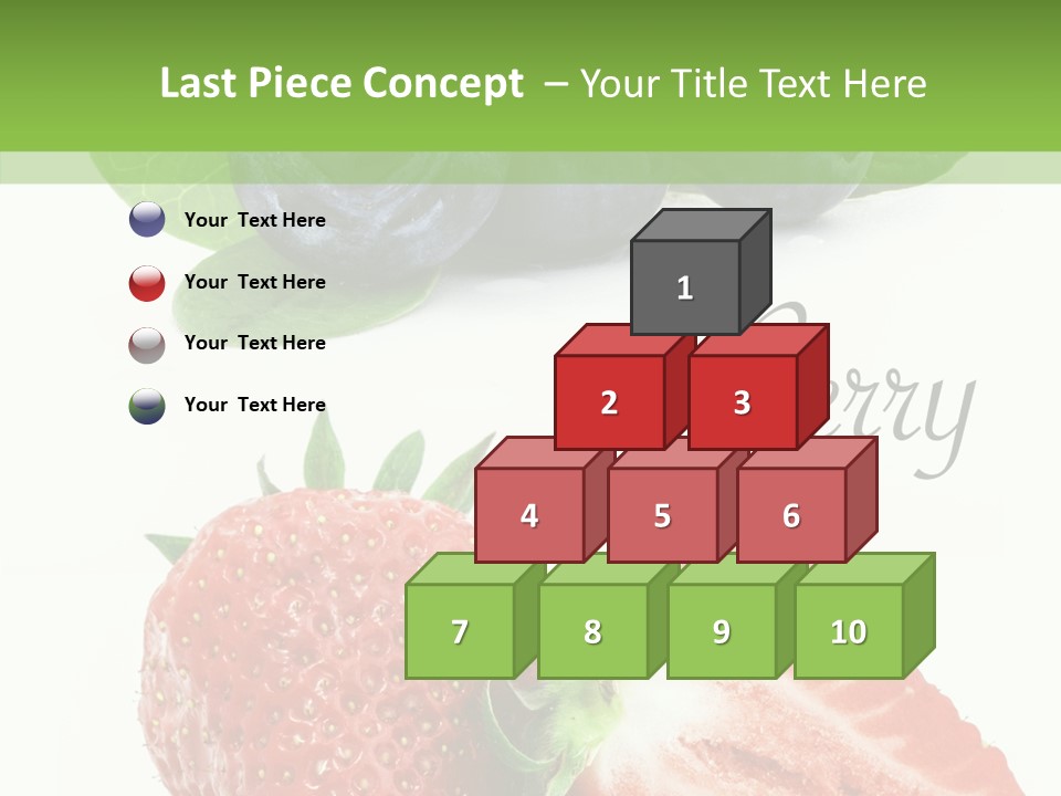 Fresh Eating Whortleberry PowerPoint Template