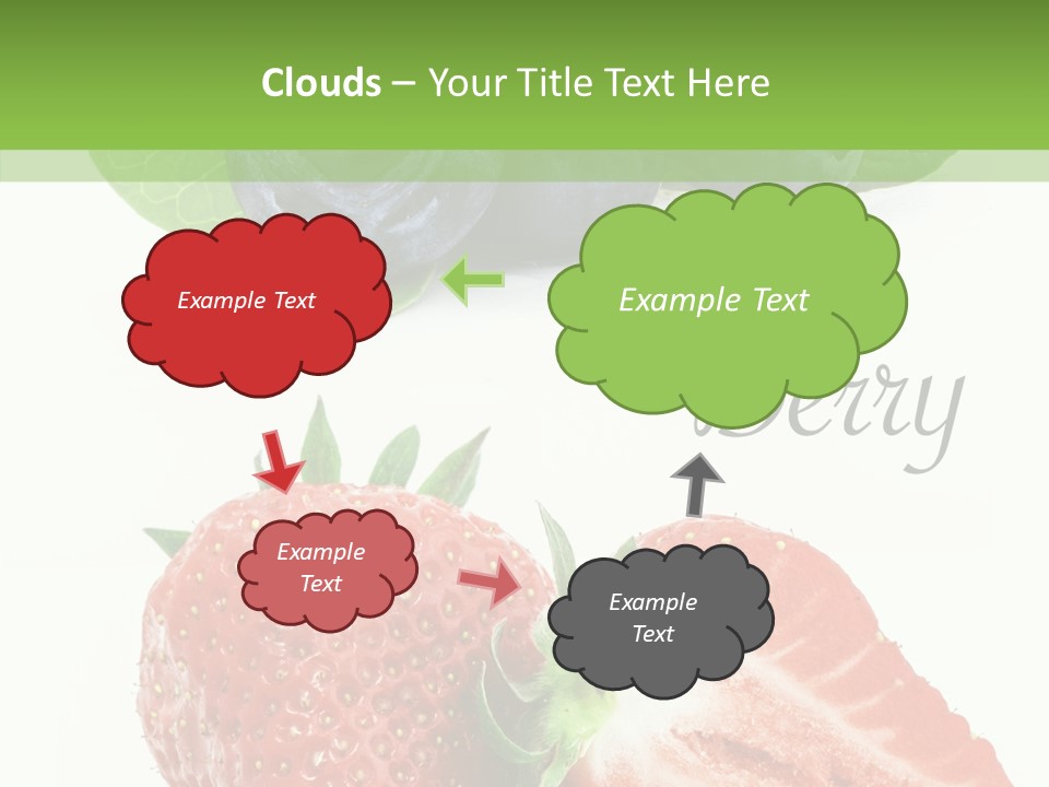 Fresh Eating Whortleberry PowerPoint Template