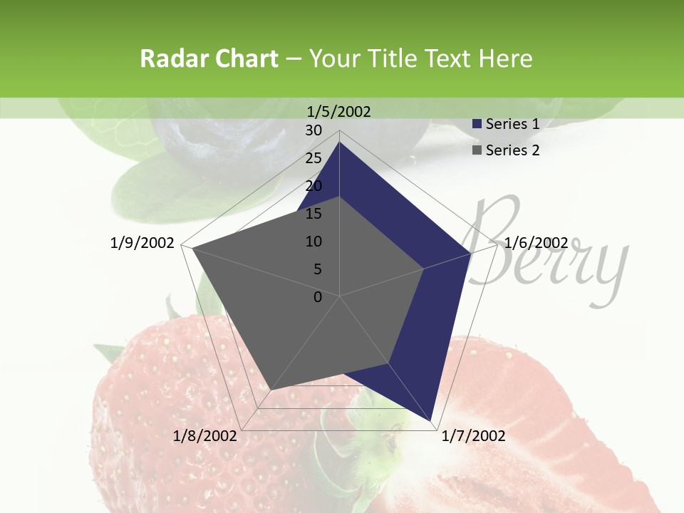 Fresh Eating Whortleberry PowerPoint Template