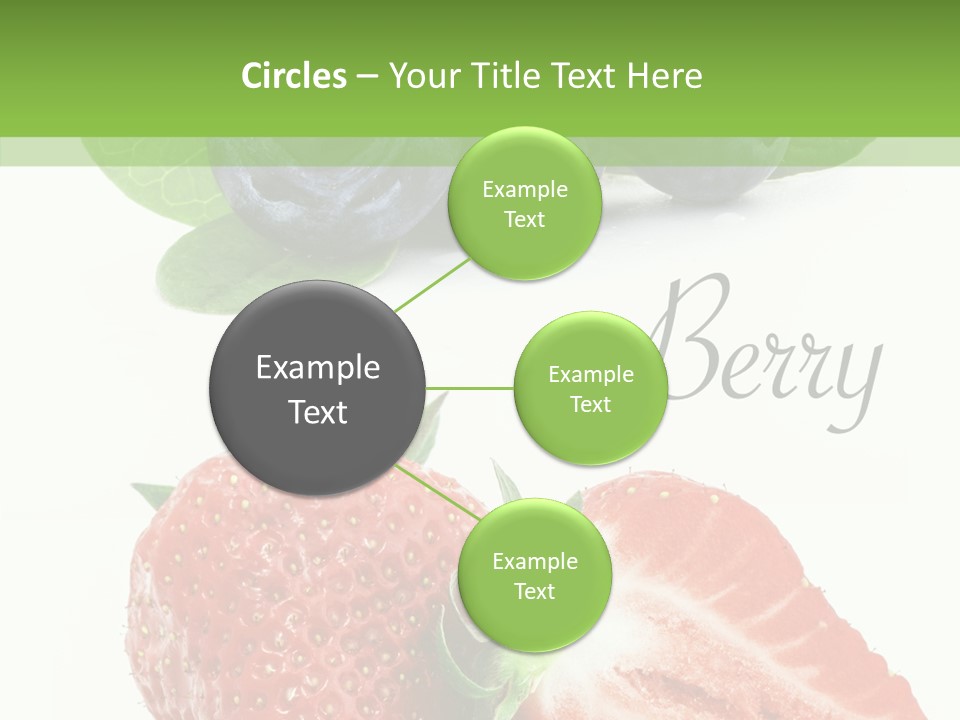 Fresh Eating Whortleberry PowerPoint Template