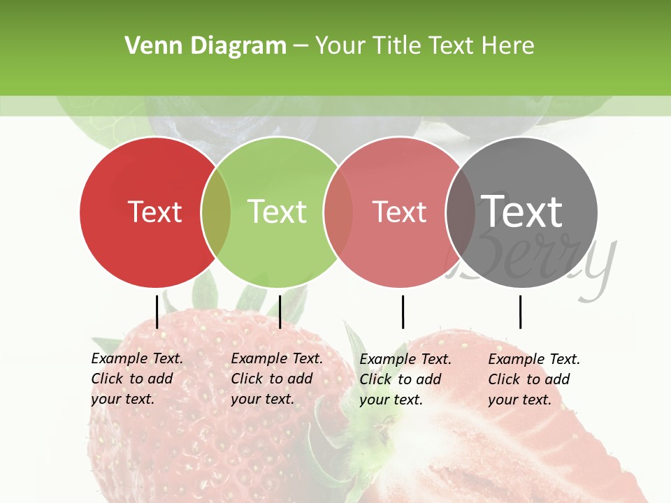 Fresh Eating Whortleberry PowerPoint Template