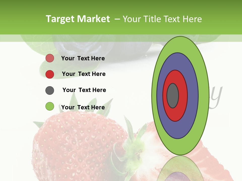 Fresh Eating Whortleberry PowerPoint Template
