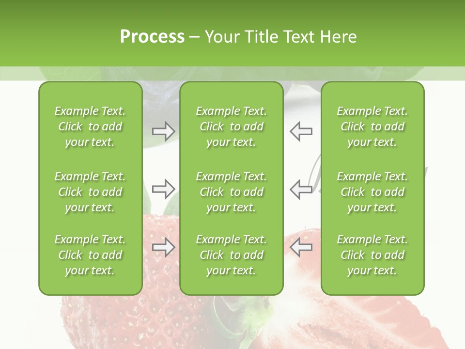 Fresh Eating Whortleberry PowerPoint Template