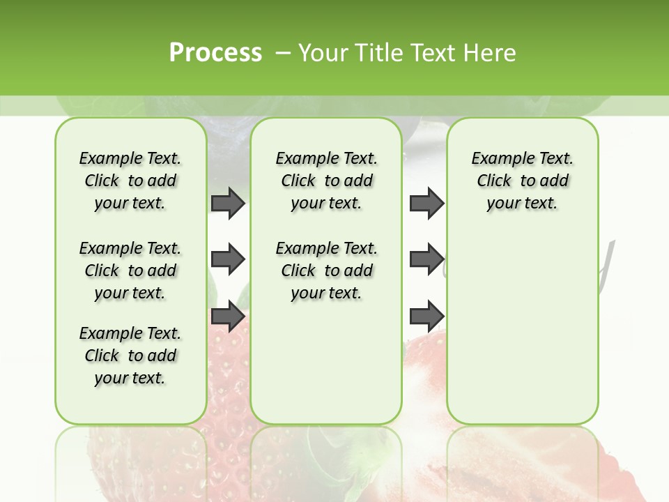 Fresh Eating Whortleberry PowerPoint Template
