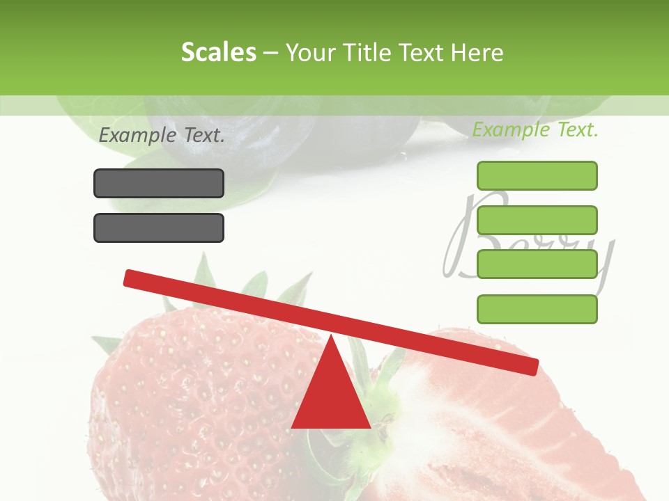Fresh Eating Whortleberry PowerPoint Template