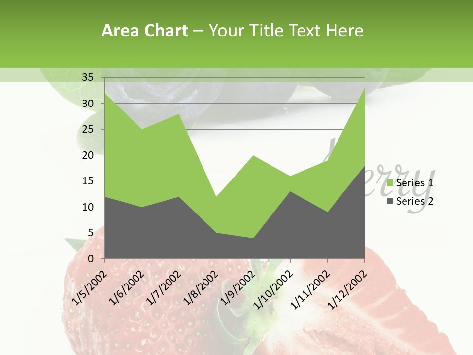Fresh Eating Whortleberry PowerPoint Template