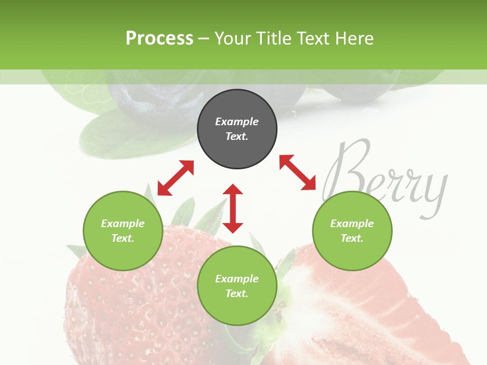 Fresh Eating Whortleberry PowerPoint Template