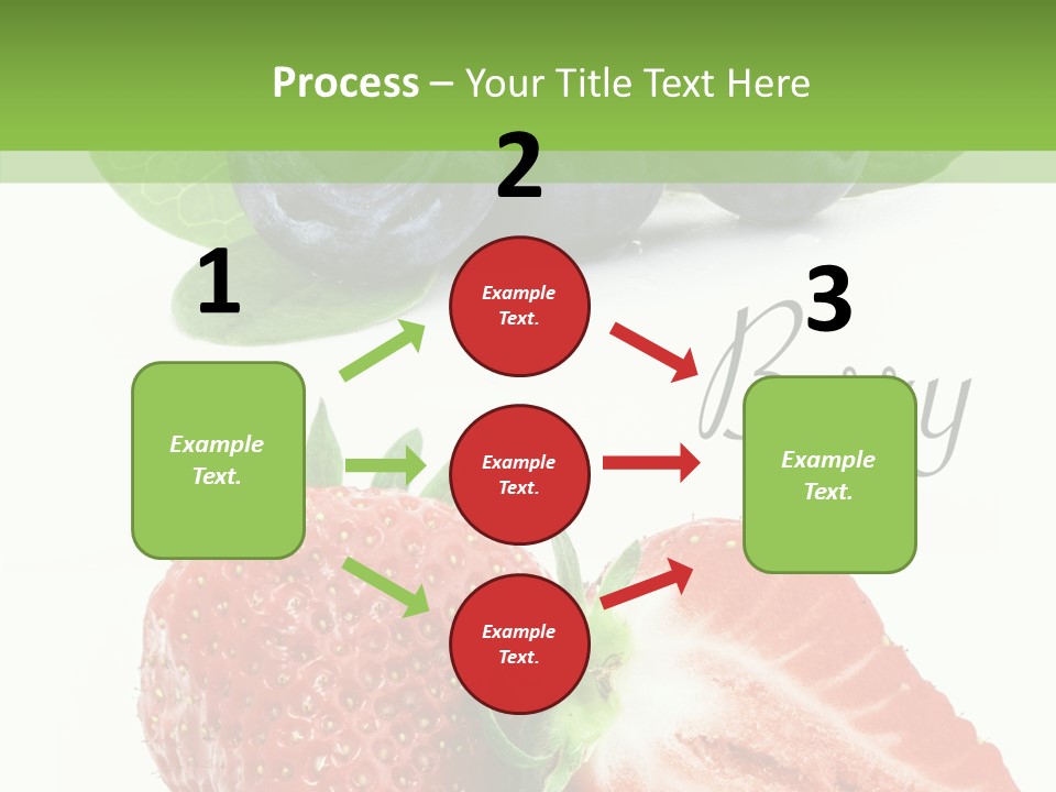 Fresh Eating Whortleberry PowerPoint Template