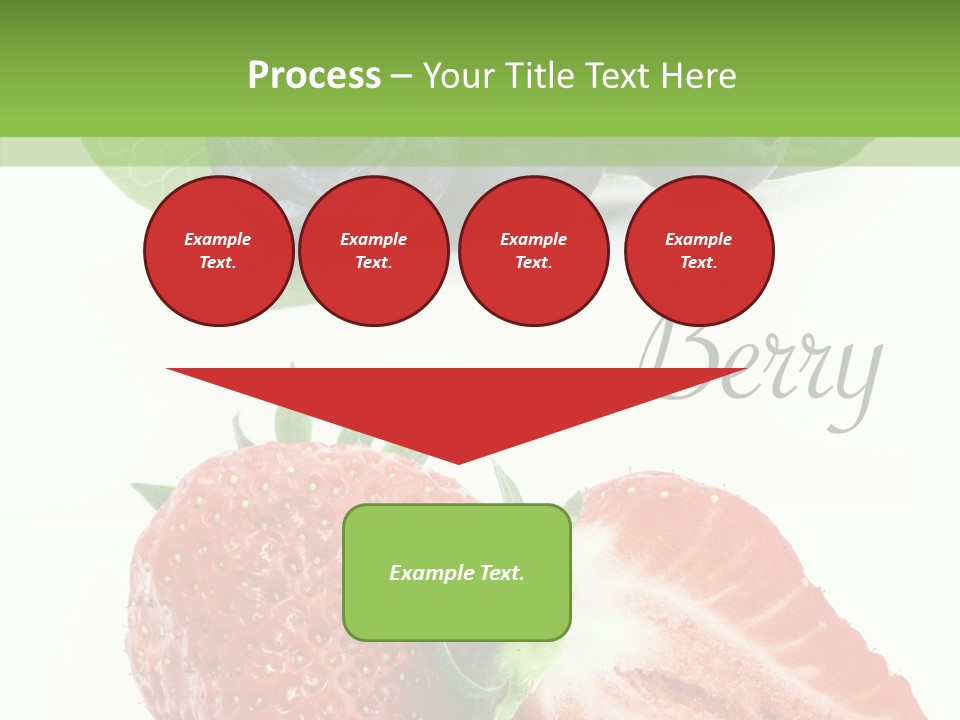 Fresh Eating Whortleberry PowerPoint Template