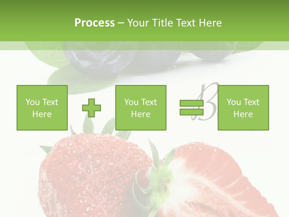 Fresh Eating Whortleberry PowerPoint Template