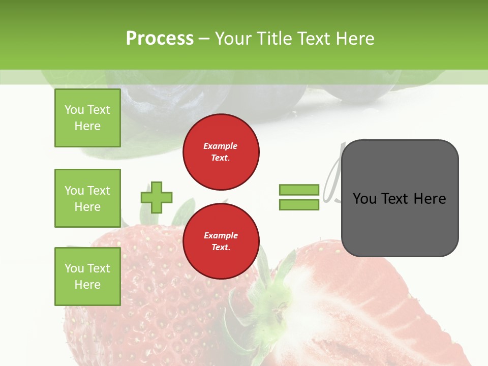 Fresh Eating Whortleberry PowerPoint Template