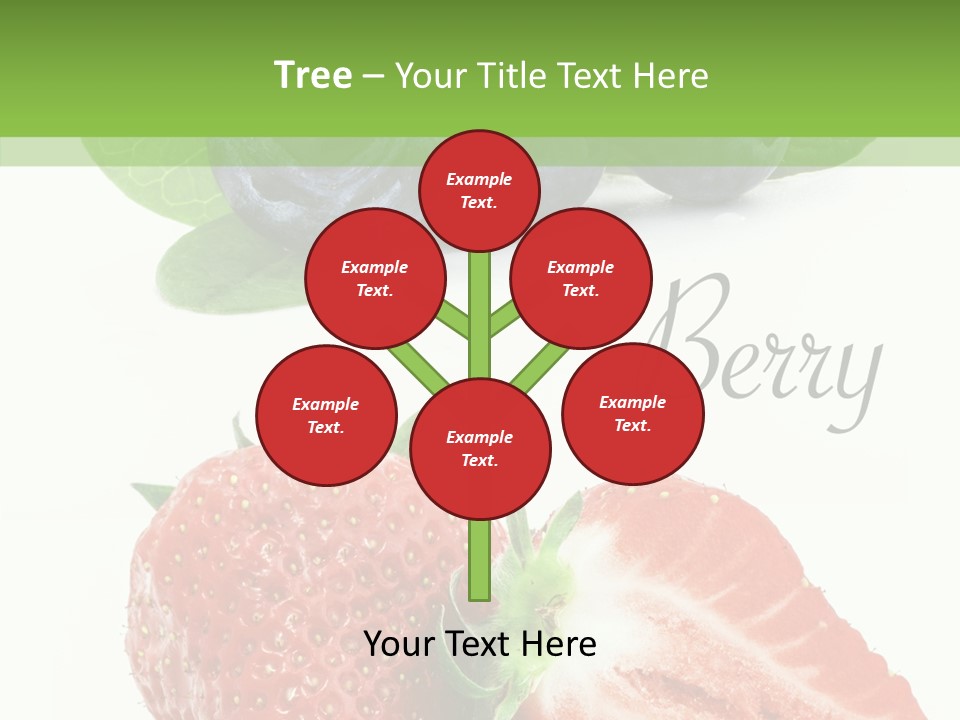 Fresh Eating Whortleberry PowerPoint Template