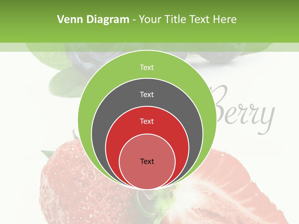 Fresh Eating Whortleberry PowerPoint Template