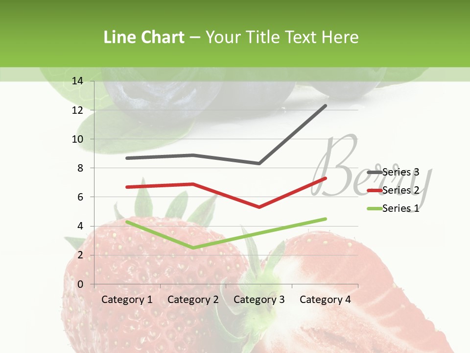 Fresh Eating Whortleberry PowerPoint Template