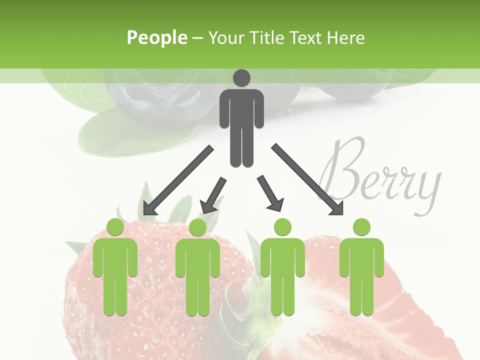 Fresh Eating Whortleberry PowerPoint Template