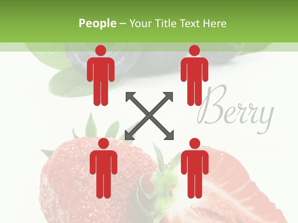Fresh Eating Whortleberry PowerPoint Template