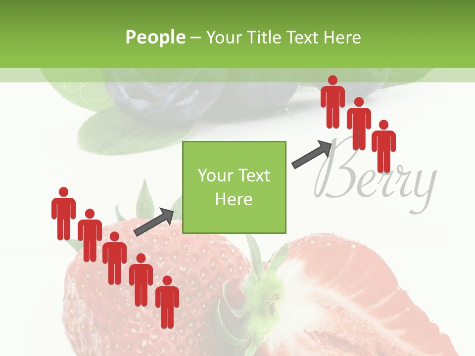 Fresh Eating Whortleberry PowerPoint Template