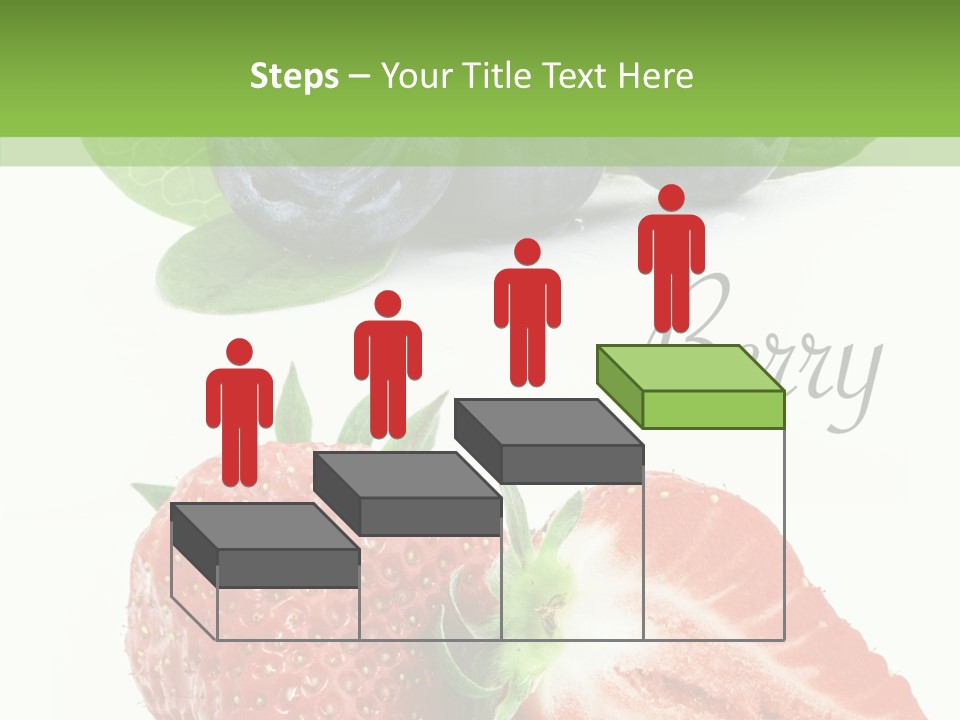 Fresh Eating Whortleberry PowerPoint Template