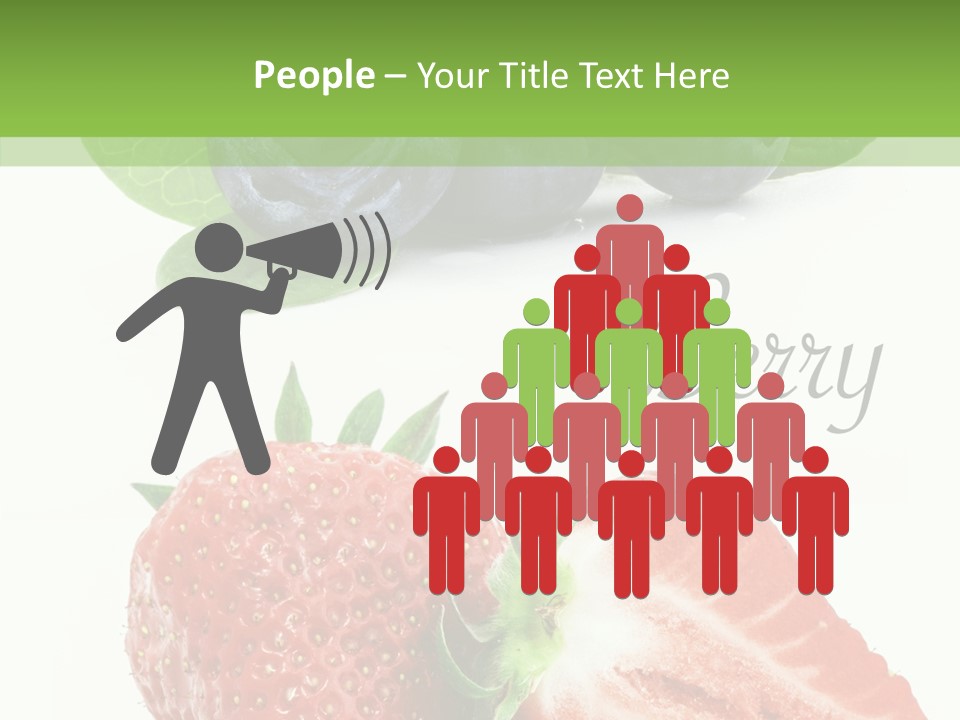 Fresh Eating Whortleberry PowerPoint Template