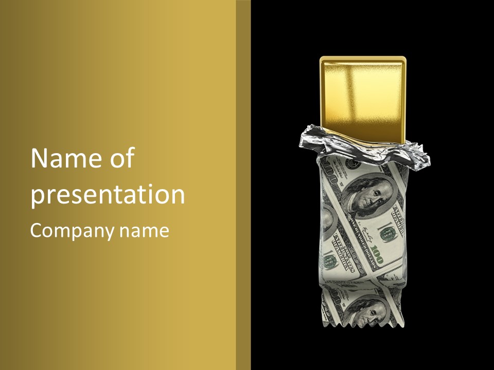 Gold Bullion Banking Investment PowerPoint Template