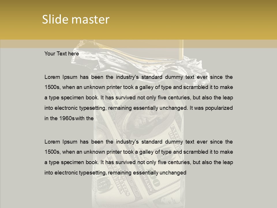 Gold Bullion Banking Investment PowerPoint Template