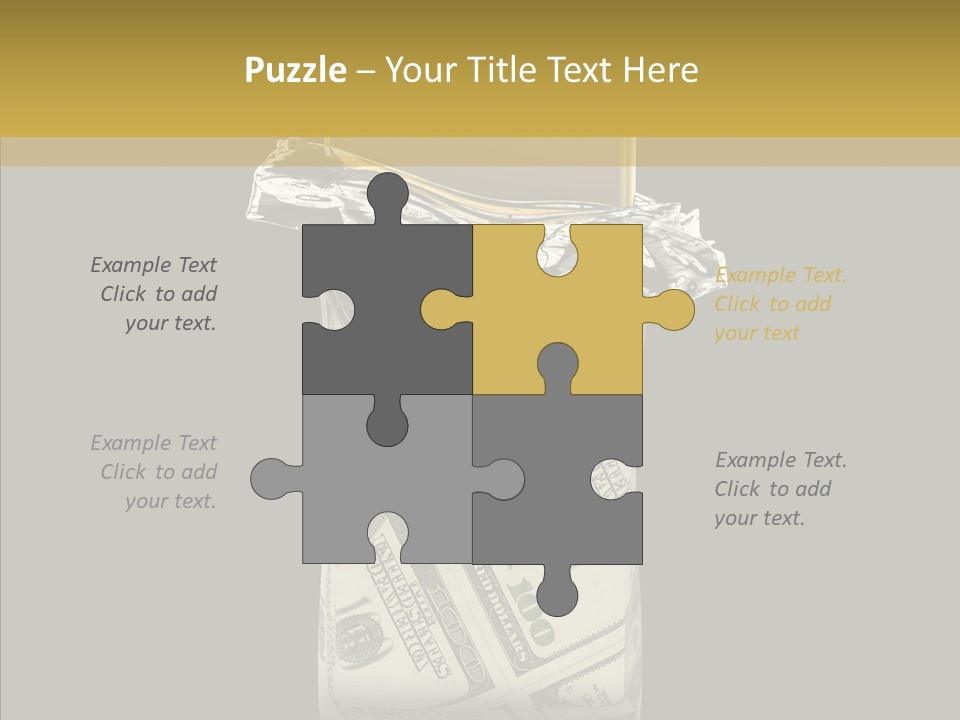 Gold Bullion Banking Investment PowerPoint Template