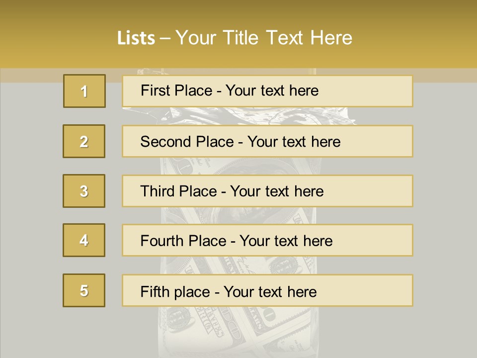 Gold Bullion Banking Investment PowerPoint Template