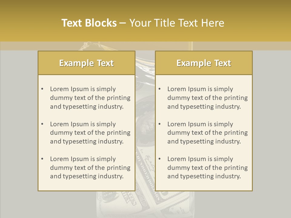 Gold Bullion Banking Investment PowerPoint Template