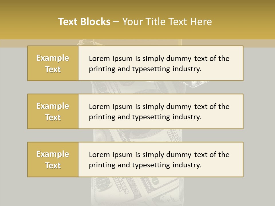 Gold Bullion Banking Investment PowerPoint Template