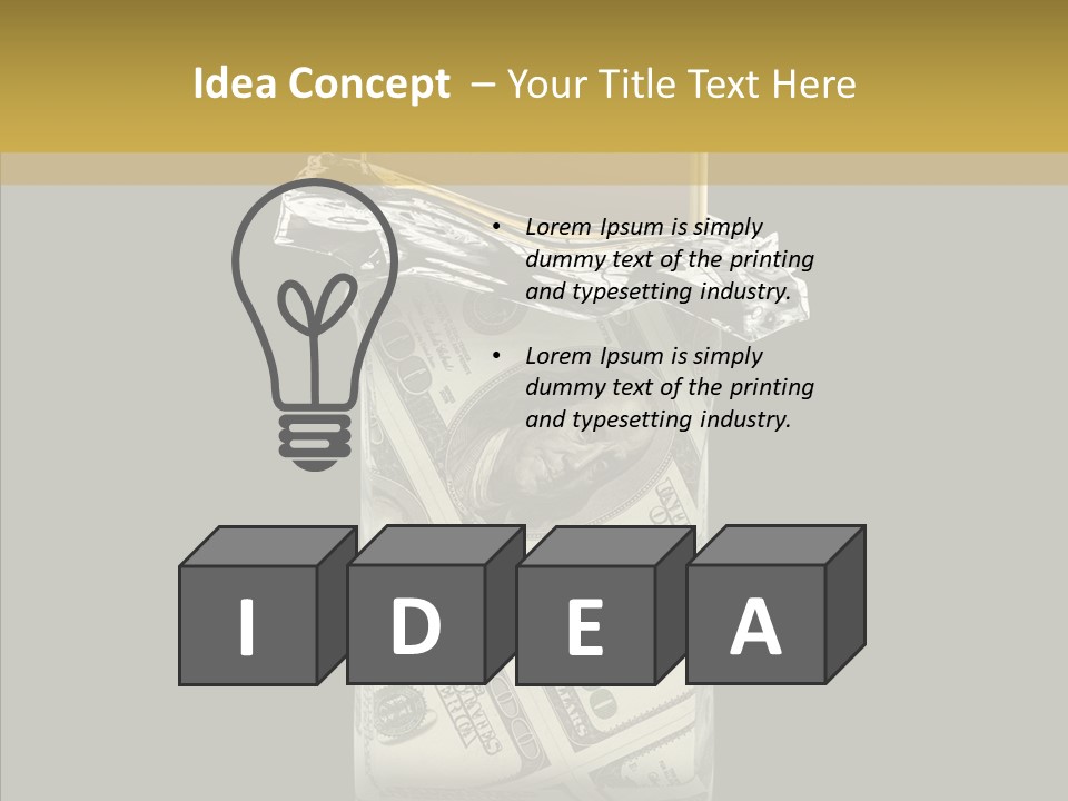 Gold Bullion Banking Investment PowerPoint Template