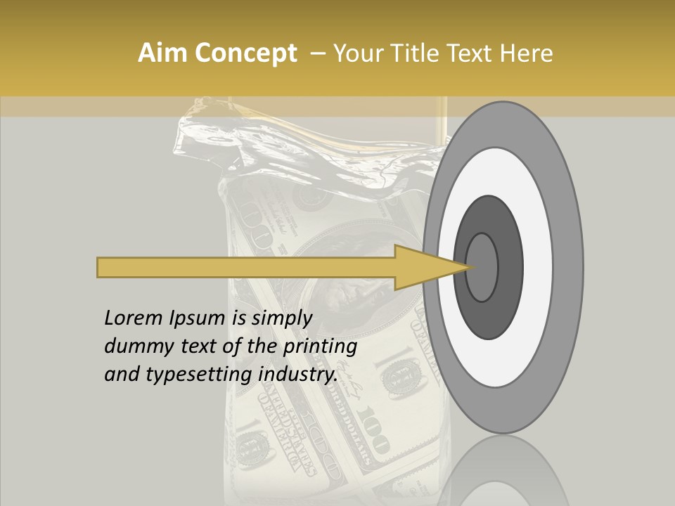 Gold Bullion Banking Investment PowerPoint Template