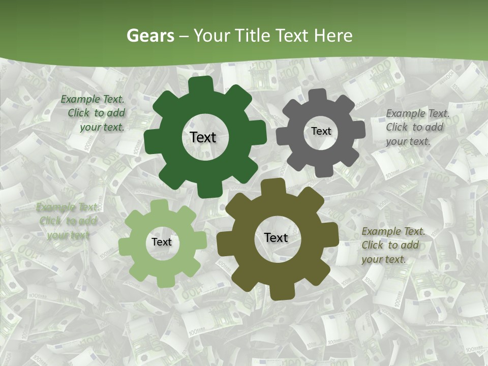 Hundred Euros Wealth Banknote PowerPoint Template