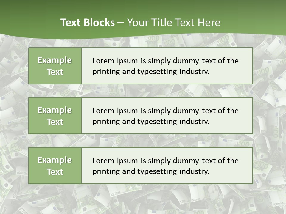 Hundred Euros Wealth Banknote PowerPoint Template