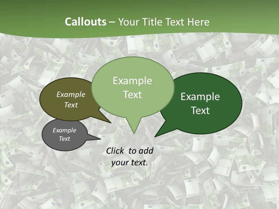 Hundred Euros Wealth Banknote PowerPoint Template