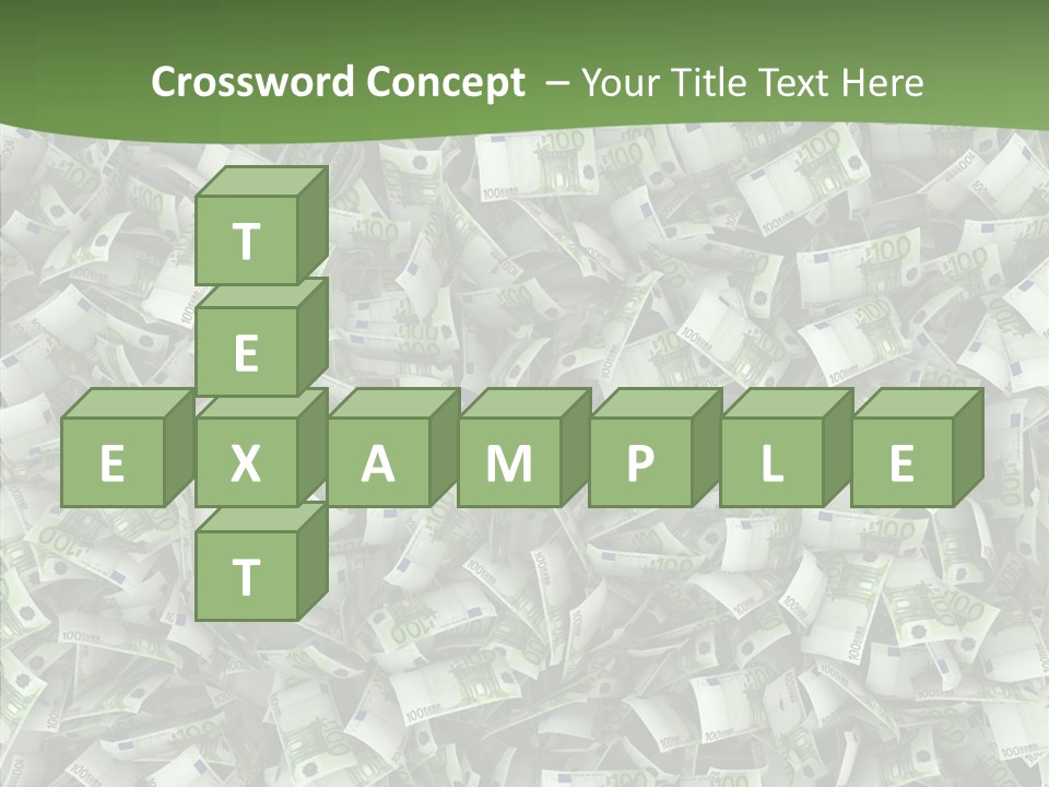 Hundred Euros Wealth Banknote PowerPoint Template