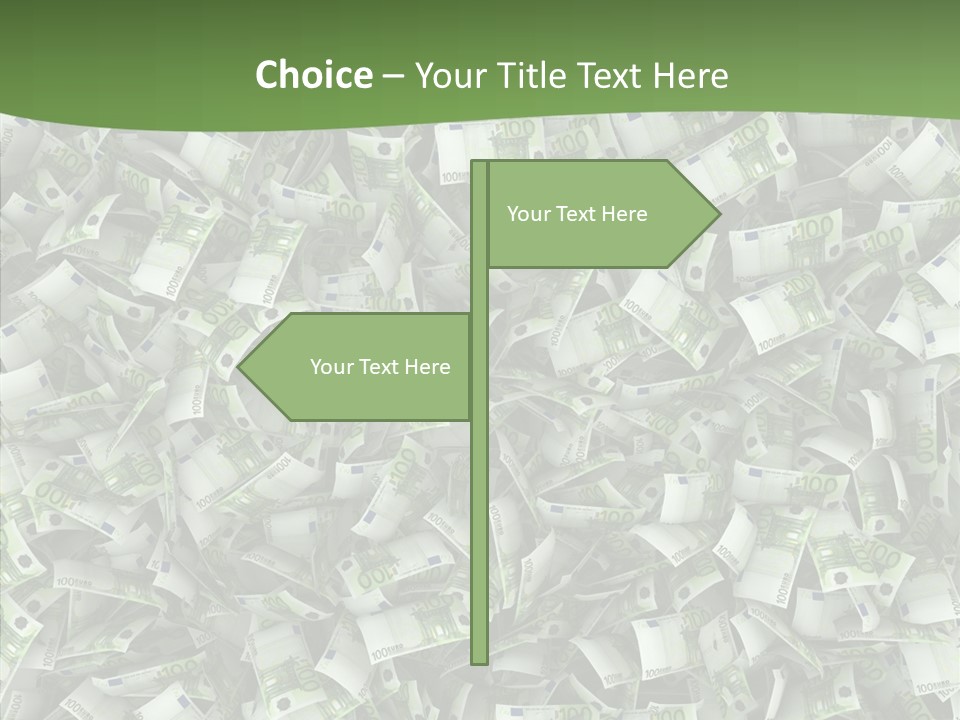 Hundred Euros Wealth Banknote PowerPoint Template