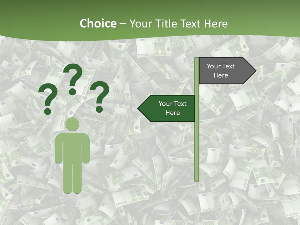 Hundred Euros Wealth Banknote PowerPoint Template