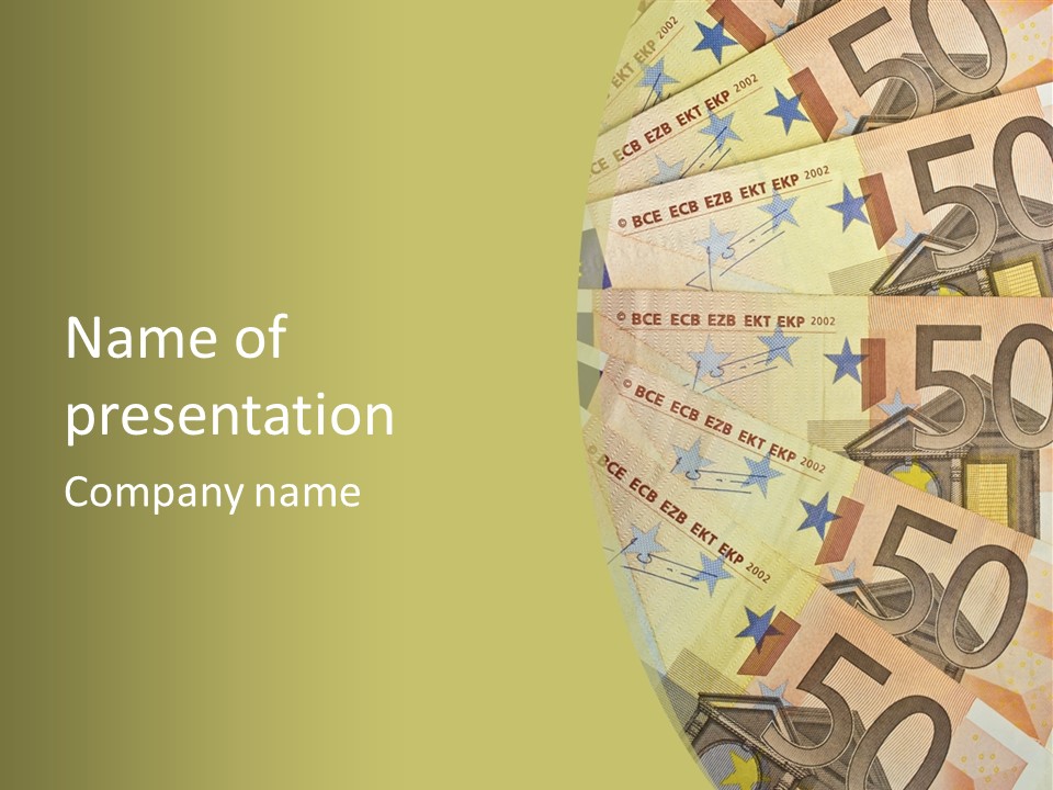 Europe Savings Financial PowerPoint Template